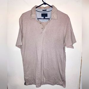 Mens Polo Sand Large Slim Fit